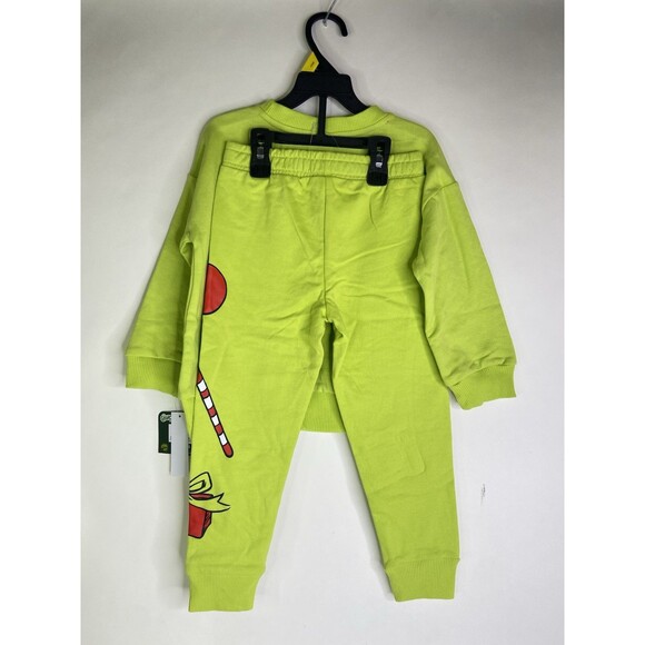 Dr. Seuss The Grinch Long Sleeve Sweatshirt Pants 2pc Set Outfit Boys Girls 3T - Picture 3 of 11